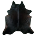 Black Cowhide Rug XXL