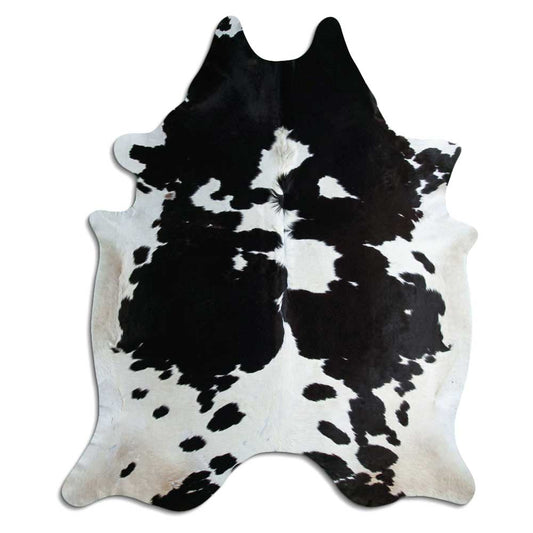 Black & White Cowhide Rug XXXL