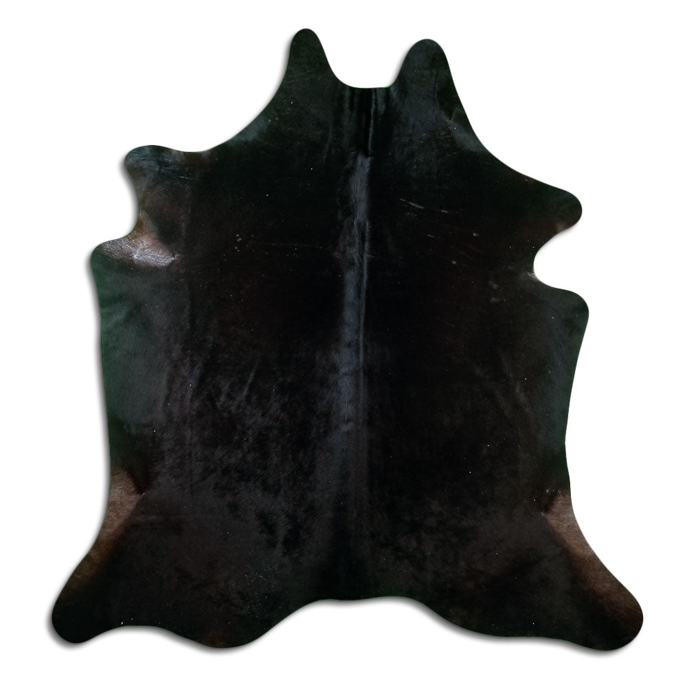 Black Cowhide Rug XL