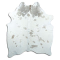 Brown & White Cowhide Rug L