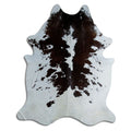 Brown & White Cowhide Rug XXL