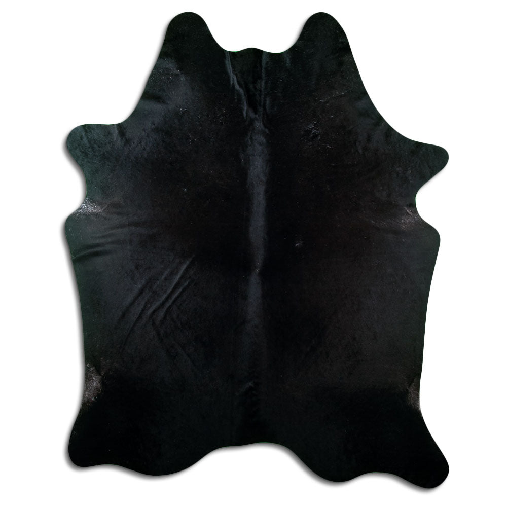 Black Cowhide Rug XXXL