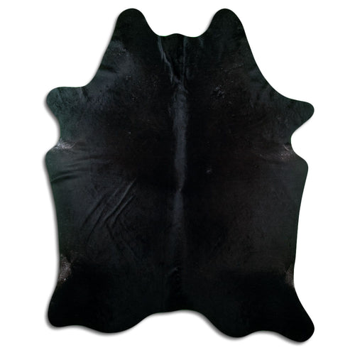 Black Cowhide Rug XXXL
