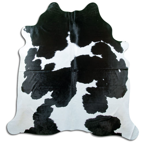 Black & White Cowhide Rug XXL
