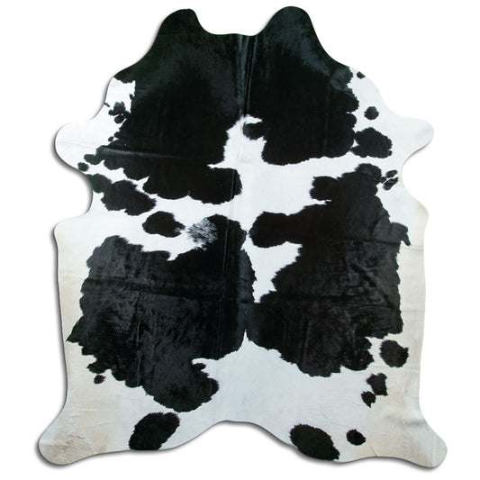 Black & White Cowhide Rug XXL