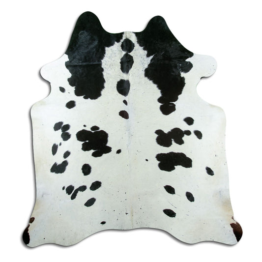 Black & White Cowhide Rug XL