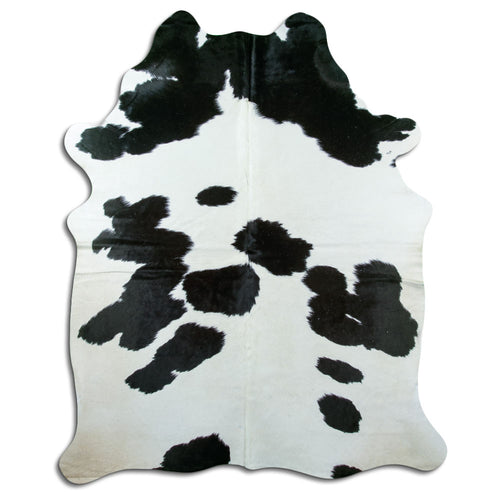 Black & White Cowhide Rug XXL