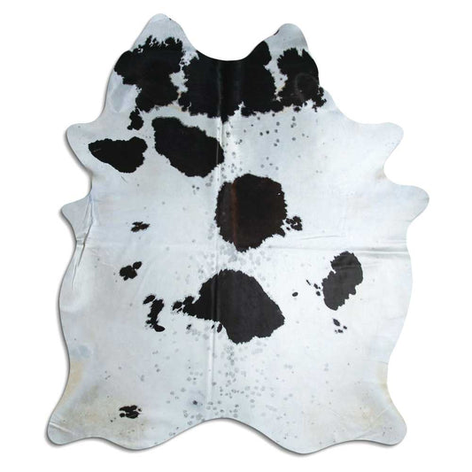 Black & White Cowhide Rug XXL
