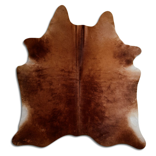 Brown Cowhide Rug L