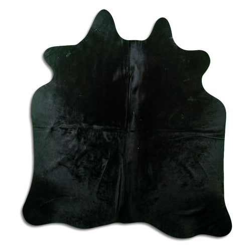 Black Cowhide Rug M
