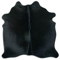 Black Cowhide Rug M