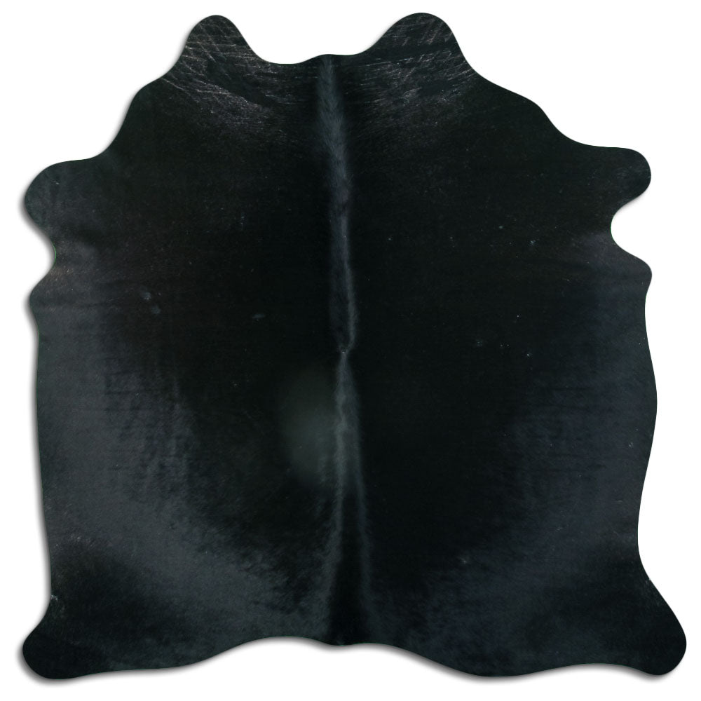 Black Cowhide Rug M