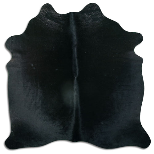 Black Cowhide Rug M