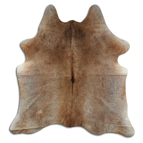 Tan Grey Cowhide Rug M