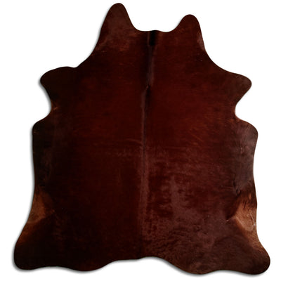 Brown Cowhide Rug L