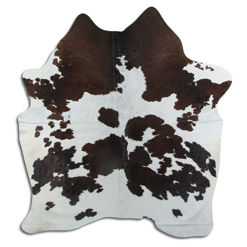 Brown & White Cowhide Rug M