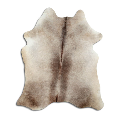Tan Grey Cowhide Rug M