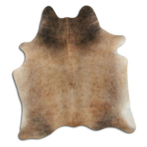 Tan Grey Cowhide Rug L