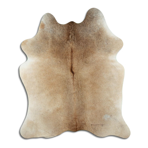 Tan Grey Cowhide Rug M