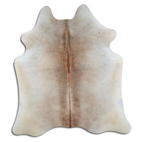 Tan Grey Cowhide Rug M