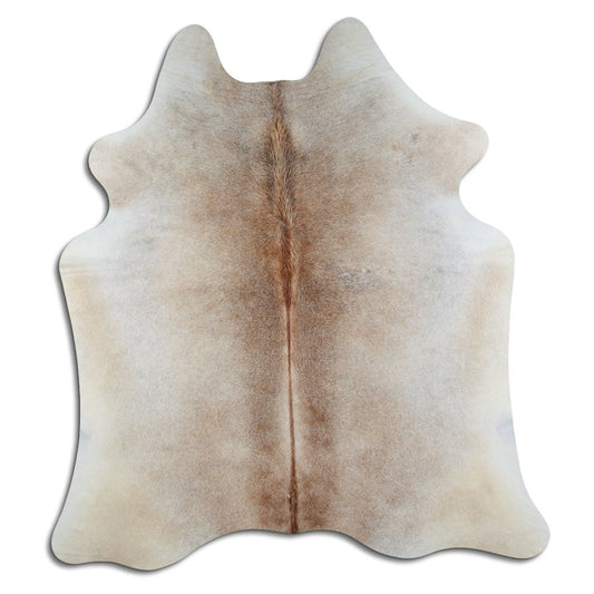 Tan Grey Cowhide Rug M