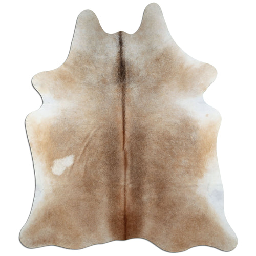 Tan Grey Cowhide Rug M