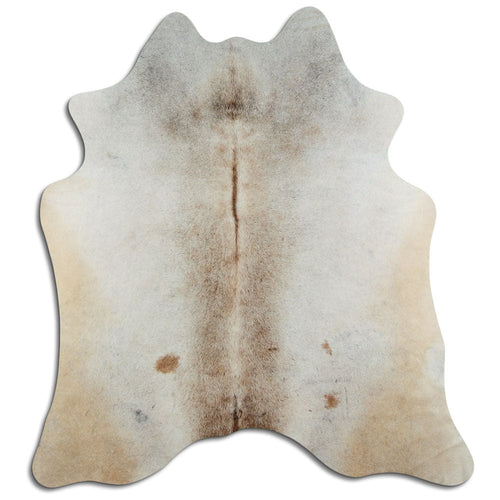 Tan Grey Cowhide Rug M