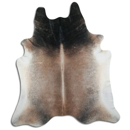 Tan Grey Cowhide Rug XXL