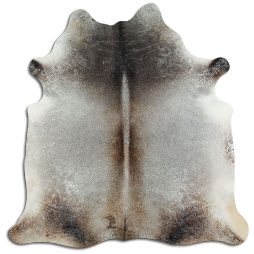 Tan Grey Cowhide Rug M