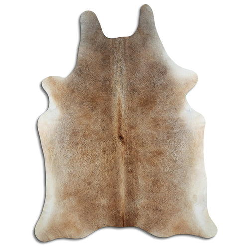 Tan Grey Cowhide Rug XXL