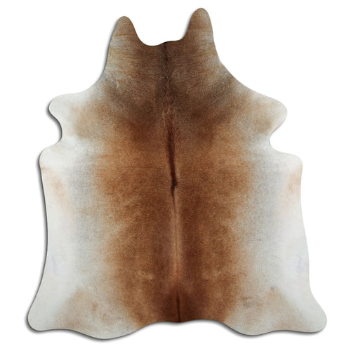 Tan Grey Cowhide Rug XL