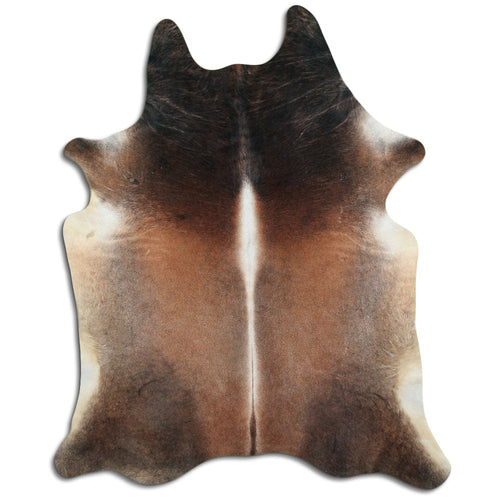 Tan Grey Cowhide Rug XXL
