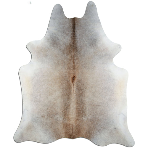 Tan Grey Cowhide Rug XXL