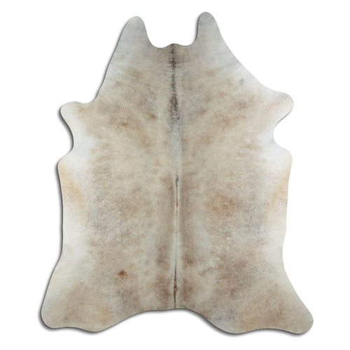 Tan Grey Cowhide Rug XXL