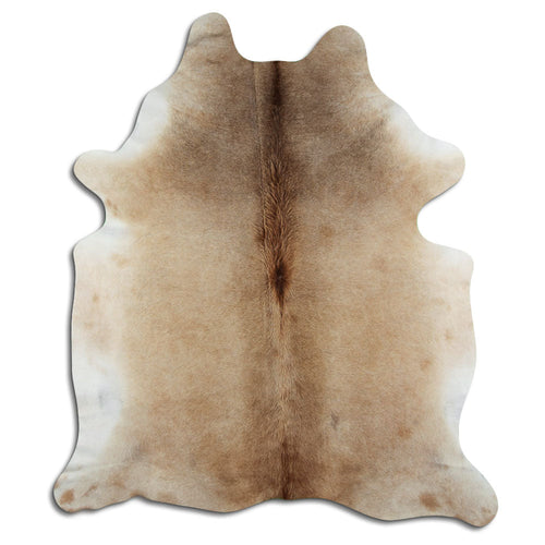 Tan Grey Cowhide Rug XL