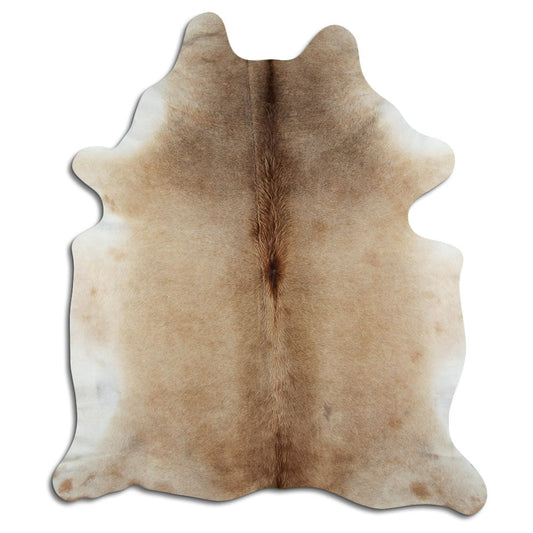 Tan Grey Cowhide Rug XL