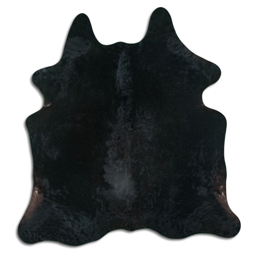 Black Cowhide Rug M