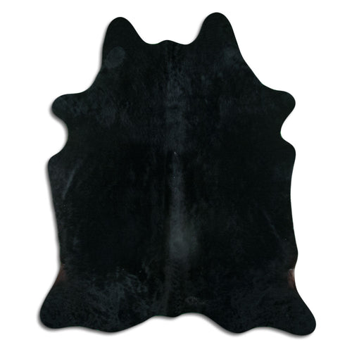 Black Cowhide Rug M
