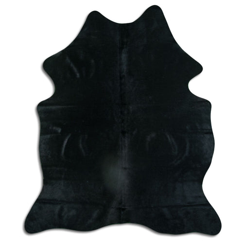 Black Cowhide Rug M