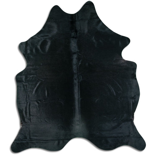 Black Cowhide Rug M