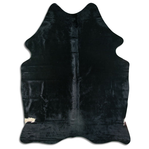 Black Cowhide Rug M