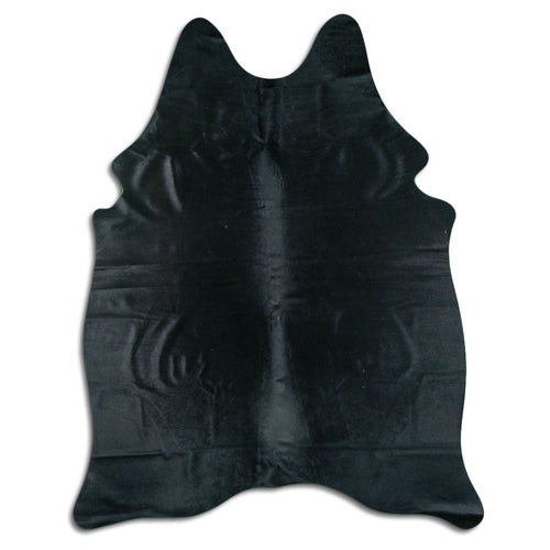 Black Cowhide Rug M