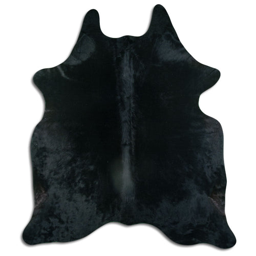 Black Cowhide Rug XL