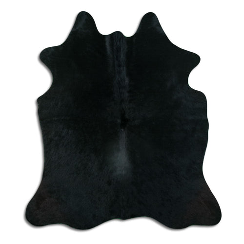 Black Cowhide Rug M