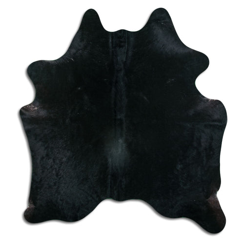 Black Cowhide Rug M