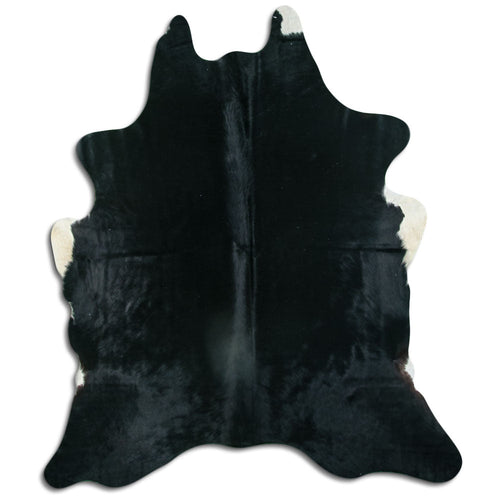 Black Cowhide Rug M