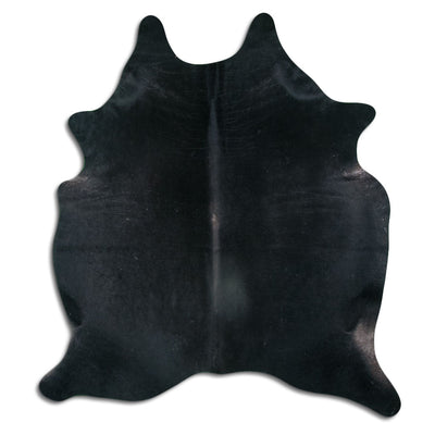 Black Cowhide Rug L
