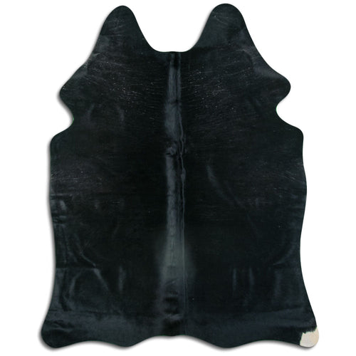 Black Cowhide Rug M