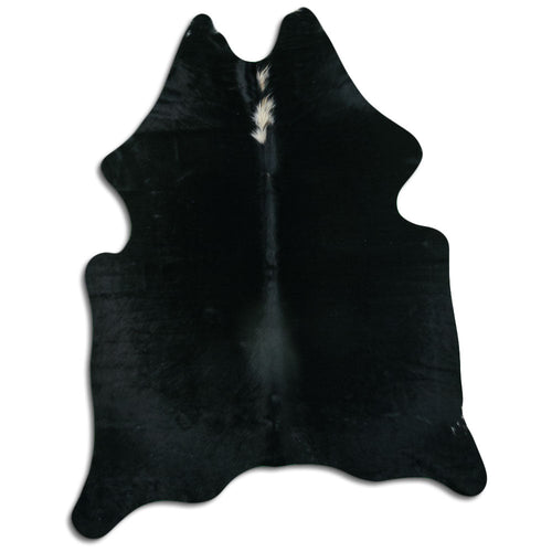 Black Cowhide Rug M