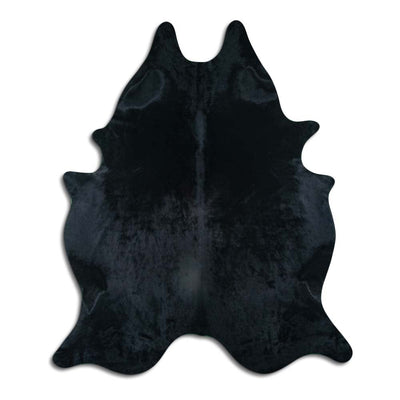 Black Cowhide Rug XXL
